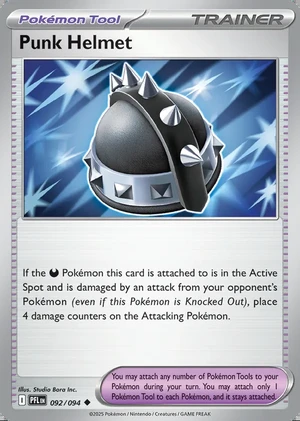 Punk Helmet 092/094, Print with "Play! Pokémon" stamp, card art reference