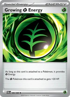 Growing Energy 086/088, Non Holo, card art reference