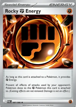 Rocky  Energy 087/088, Print with "Play! Pokémon" stamp, card art reference