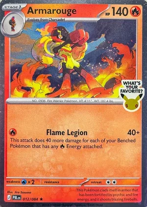 Armarouge 012/084, Holofoil "What's Your Favorite?" stamp, card art reference