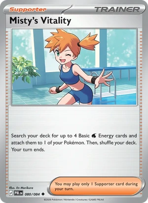 Misty's Vitality 080/084, 2027 Regional Championships STAFF promo, card art reference