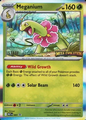 Meganium 001, Staff prerelease, owner-provided image