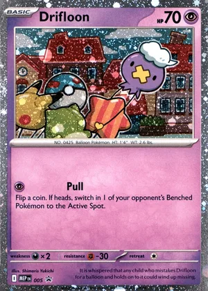 Drifloon 005, MEP Black Star Promos English Cosmos Holo, image provided by the catalog owner