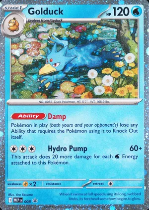 Golduck #008, English MEP Black Star Promos promo, reference image