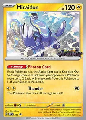 Miraidon 082, prerelease base reference scan