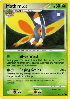 Mothim 5, Cosmos Holo, Bulbapedia reference scan