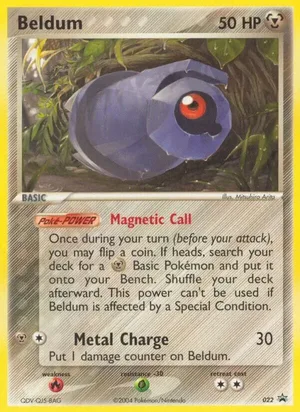Beldum #022, Nintendo Black Star Standard print, TCGdex reference