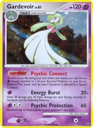 Gardevoir 8/127, Non Holo, card art reference
