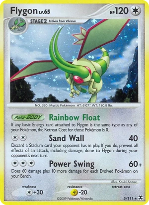 Flygon 5/111, Non Holo, card art reference