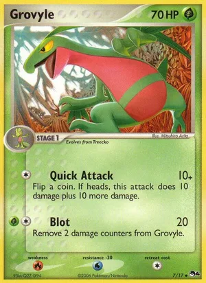 Grovyle #7, POP Series 4 Non Holo, TCGdex reference