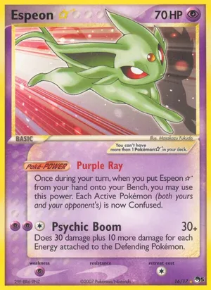 Espeon ★ #16, POP Series 5 Non Holo, TCGdex reference