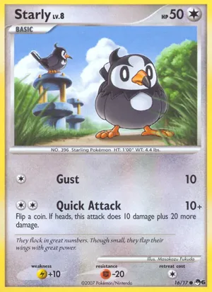 Starly #16, POP Series 6 Non Holo, TCGdex reference