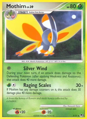 Mothim #5, POP Series 7 Non Holo, TCGdex reference