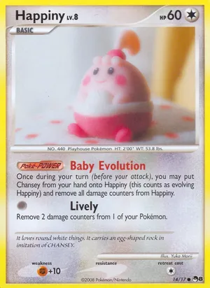 Happiny #14, POP Series 8 Non Holo, TCGdex reference