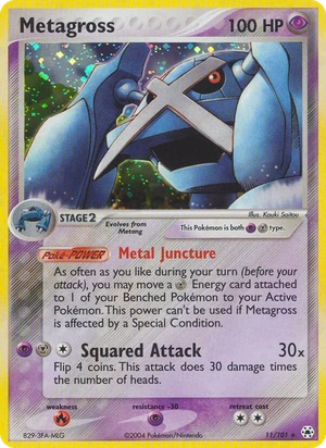 Metagross 11/101, Non Holo, card art reference