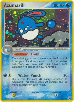 Azumarill 1/109, Non Holo, card art reference