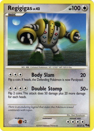 Regigigas 4, Cosmos Holo, Bulbapedia reference scan