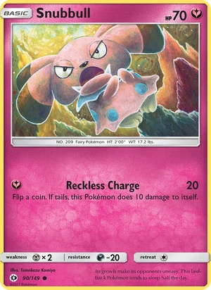 Snubbull 090/149, Build-A-Bear Workshop stamp, card art reference