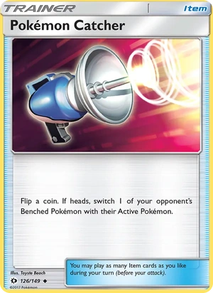 Pokémon Catcher 126/149, Mewtwo Deck stamp, card art reference