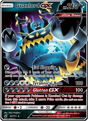 Guzzlord-GX 063a/111, Yellow A Alternate art, card art reference