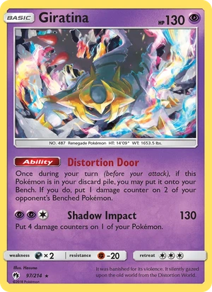 Giratina 097/214, Cosmos Holofoil, card art reference