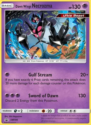 Dawn Wings Necrozma #SM106, SM Black Star Holo, TCGdex reference