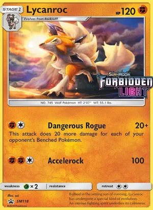 Lycanroc SM118, prerelease base reference scan