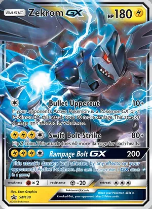 Zekrom GX #SM138, SM Black Star Holo, TCGdex reference