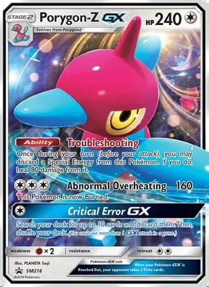 Porygon-Z GX #SM216, SM Black Star Holo, TCGdex reference