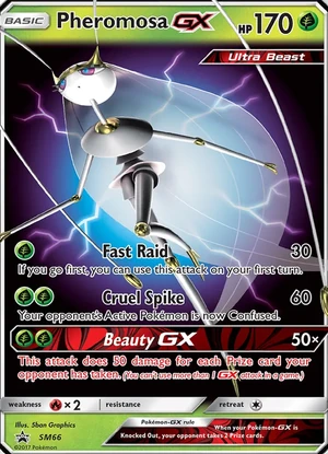 Pheromosa GX #SM66, SM Black Star Holo, TCGdex reference