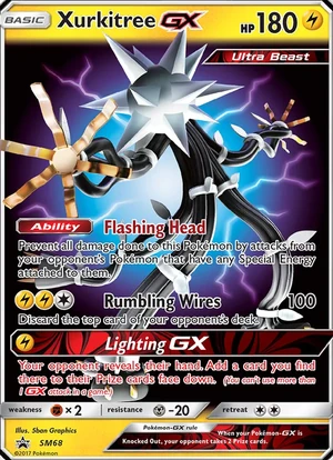 Xurkitree GX #SM68, SM Black Star Holo, TCGdex reference
