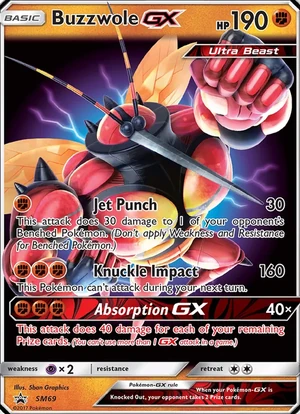 Buzzwole GX #SM69, SM Black Star Holo, TCGdex reference