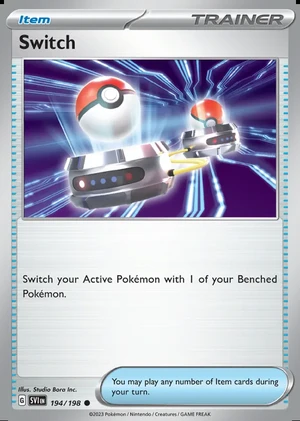 Switch 194/198, Print with "Play! Pokémon" stamp, card art reference
