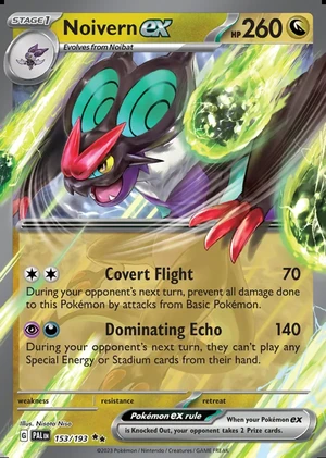 Noivern ex 153/193, Print with "Play! Pokémon" stamp, card art reference