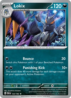 Lokix 122/182, Cosmos Holofoil, card art reference