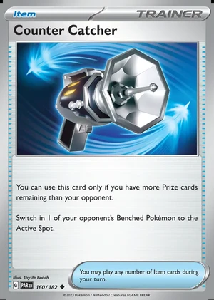 Counter Catcher 160/182, Print with "Play! Pokémon" stamp, card art reference