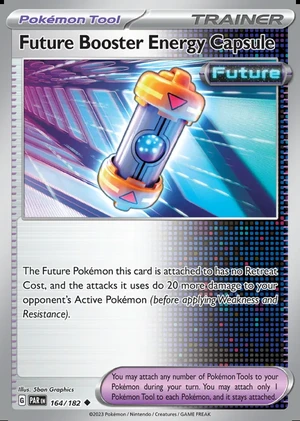 Future Booster Energy Capsule 164/182, Print with "Play! Pokémon" stamp, card art reference