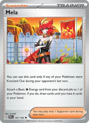 Mela 167/182, "54" Armarouge Deck stamp print, card art reference