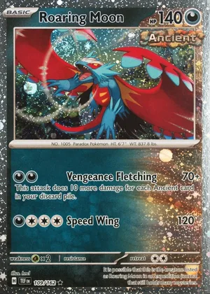 Roaring Moon 109/162, Temporal Forces English Cosmos Holofoil, image provided by the catalog owner