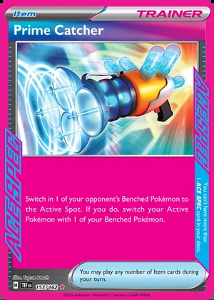 Prime Catcher 157/162, Print with "Play! Pokémon" stamp, card art reference