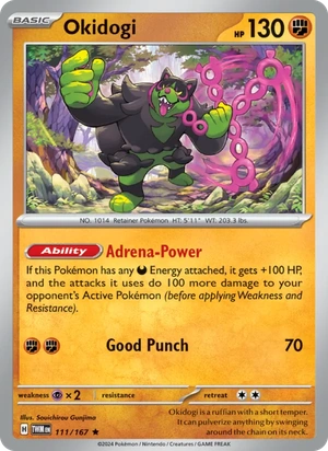 Okidogi 111/167, Non Holo, card art reference