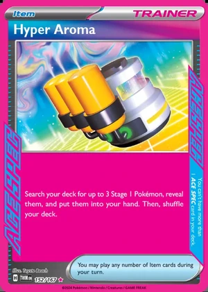 Hyper Aroma 152/167, Print with "Play! Pokémon" stamp, card art reference