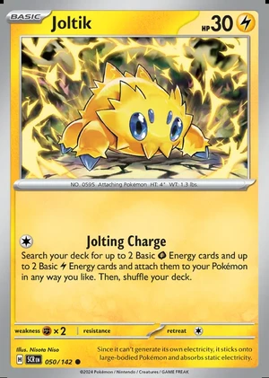 Joltik 050/142, Print with "Play! Pokémon" stamp, card art reference