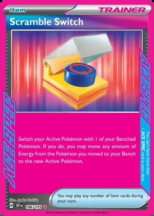 Scramble Switch 186/191, Print with "Play! Pokémon" stamp, card art reference