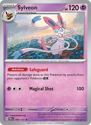 Sylveon 040/131, "Pokémon Day 2025" logo print, card art reference