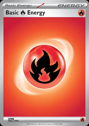 Basic Fire Energy 002, Print with "Play! Pokémon" stamp, card art reference