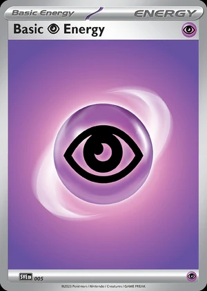 Basic Psychic Energy 005, Print with "Play! Pokémon" stamp, card art reference