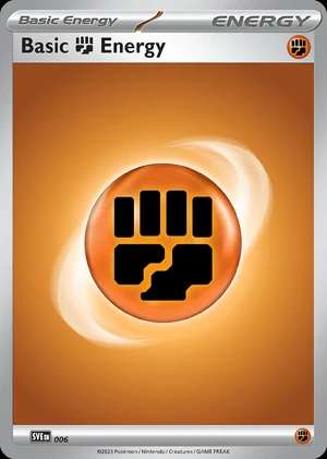 Basic Fighting Energy 006, Print with "Play! Pokémon" stamp, card art reference