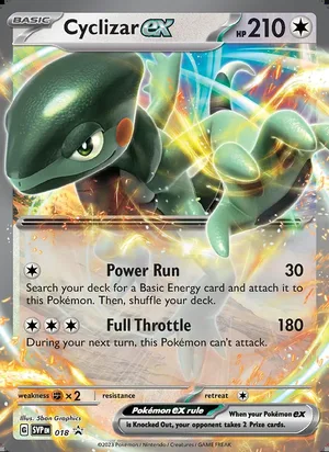 Cyclizar ex #018, SWSH Black Star Holo, TCGdex reference