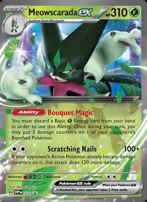 Meowscarada ex #033, SWSH Black Star Holo, TCGdex reference
